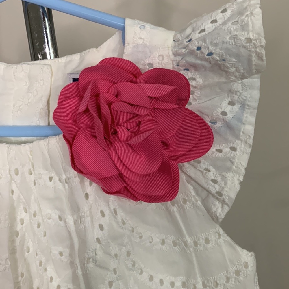 Janie and Jack EYELET DRESS Size: 2T NWOT - Picture 5 of 9